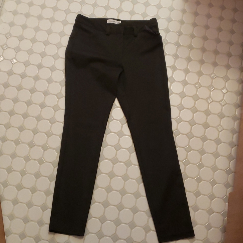 Calvin Klein Grey Chevron Pants Size 6
